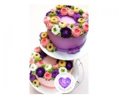 PURPLE ROSE CAKES